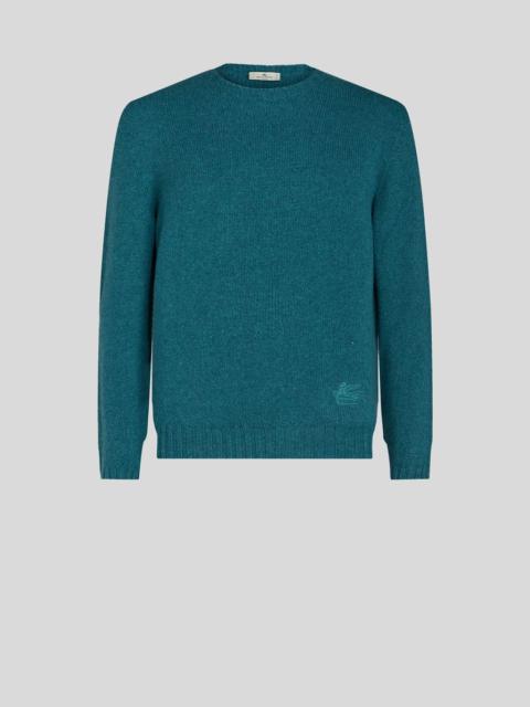 CASHMERE JUMPER WITH LOGO
