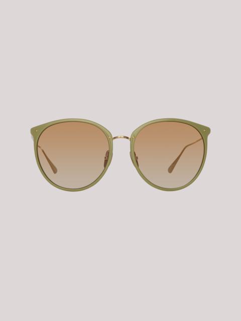 KINGS OVERSIZED SUNGLASSES IN SAGE