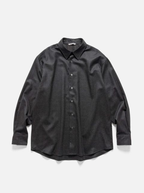 Super Light Wool Shirt Top Charcoal