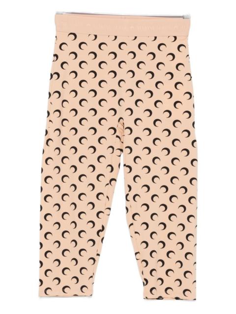 moon-print cropped trousers