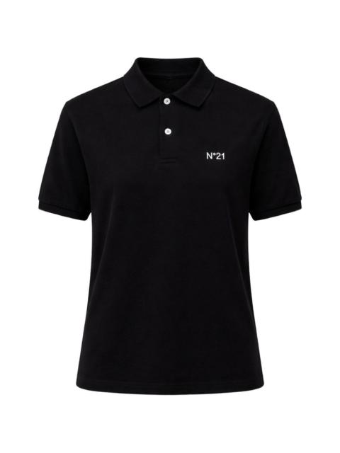 logo-embroidered polo shirt