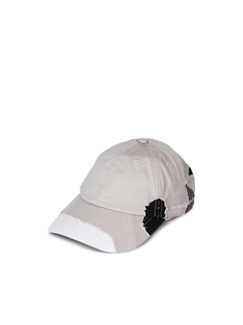 embroidered camouflage cap