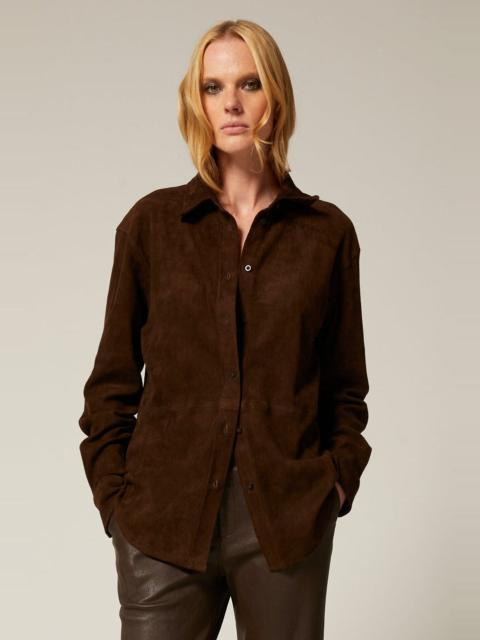 AMERICANO SUEDE ELISE BUTTON DOWN