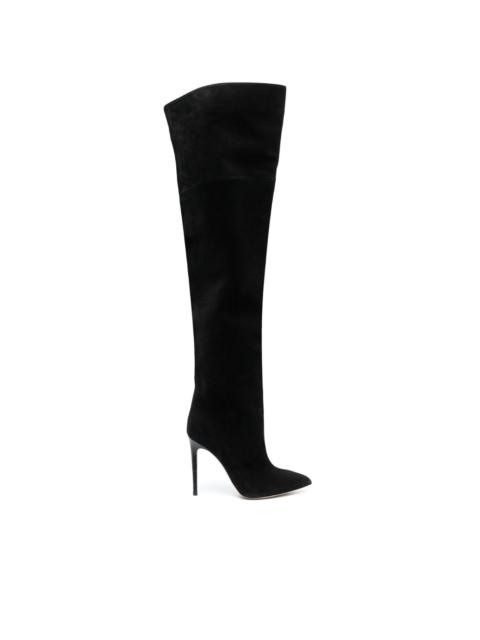 over-the-knee suede boots