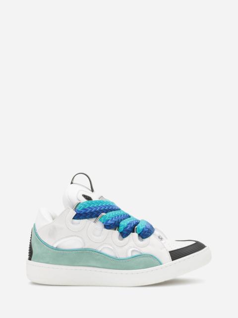 LEATHER CURB SNEAKERS