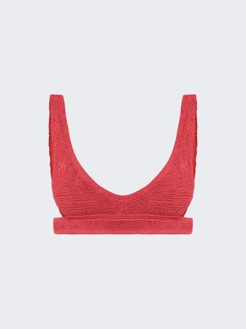 Nino Crop Bikini Top Mineral Red Palm