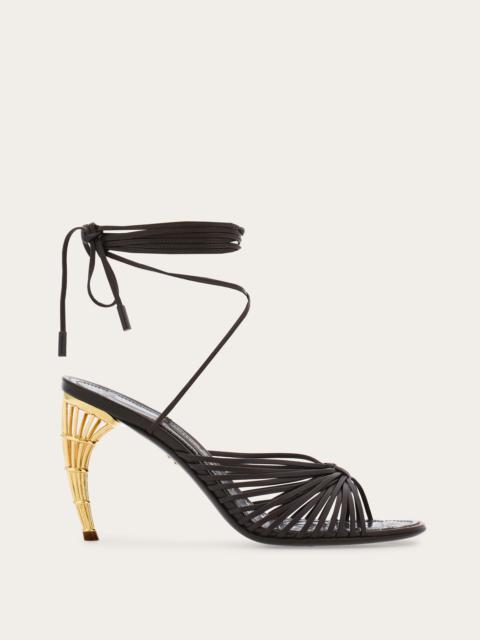 Cage heel sandal