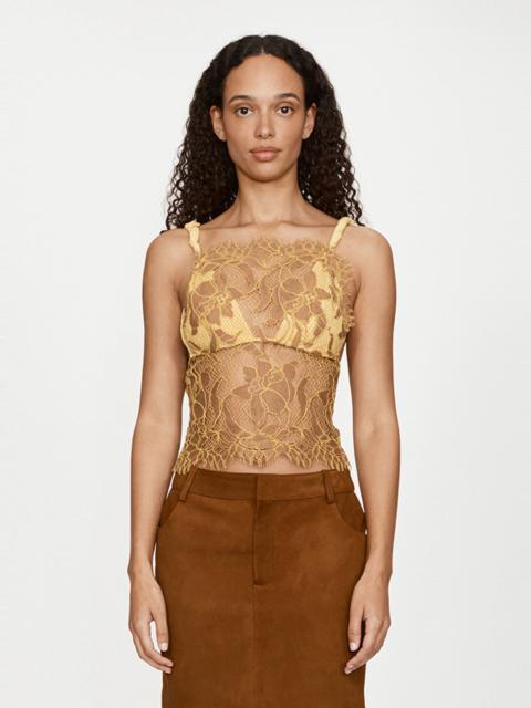 Aluna Lace Draped Silk Cami