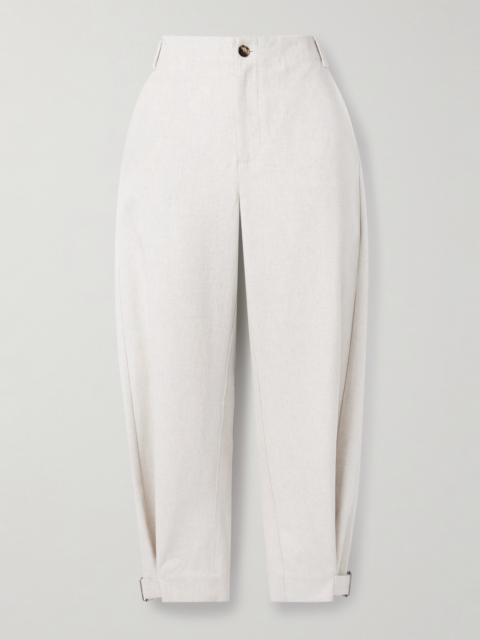 Kay Cotton-blend Gabardine Tapered Pants