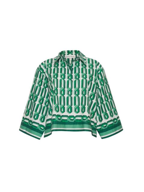 Erica Shirt
An Easy Button-up Top in a Playful Print