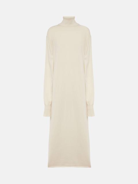Knitted cashmere midi dress