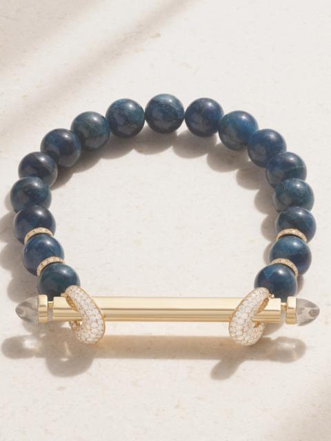 Chakra 18-karat Gold Multi-stone Bracelet