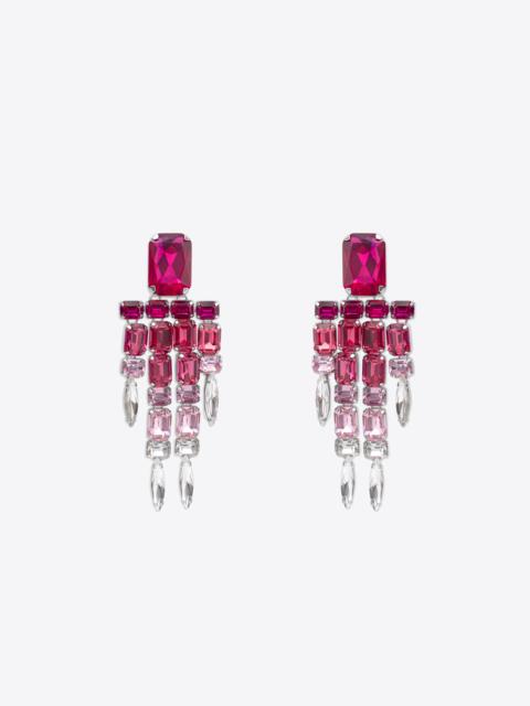 OMBRE CRYSTAL CHANDELIER EARRINGS