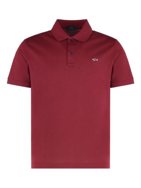 logo-embroidery short-sleeve polo shirt