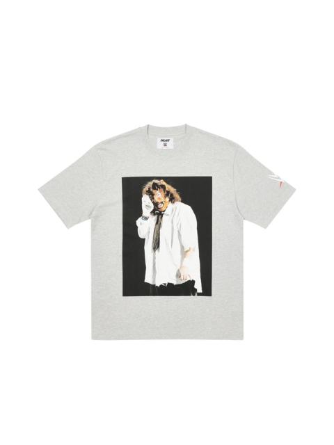 PALACE WWE MANKIND SOCK T-SHIRT GREY MARL