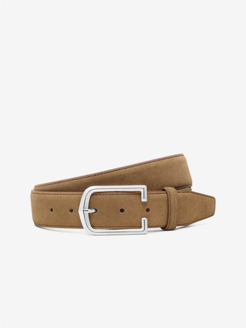 Light brown suede belt