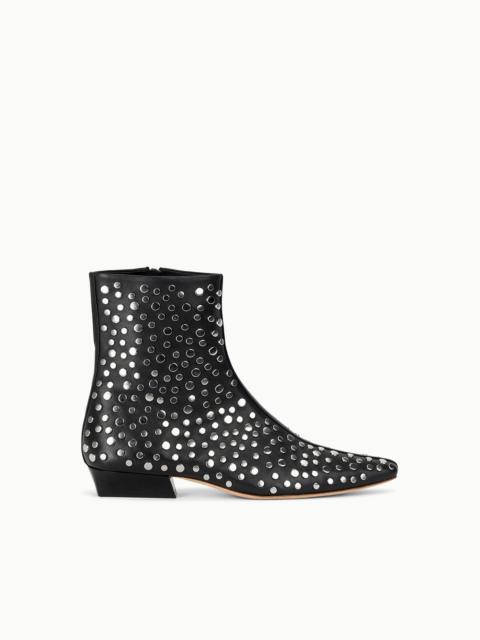 STAUD WALLY FLAT ANKLE BOOT RIVETS