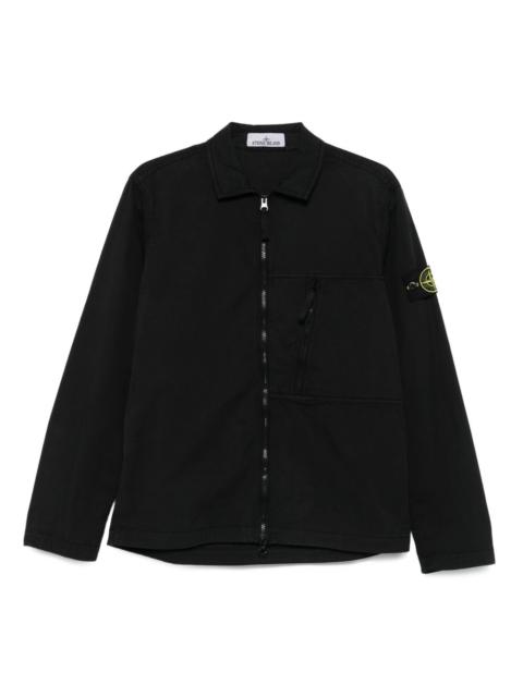 zip-fastening shirt jacket