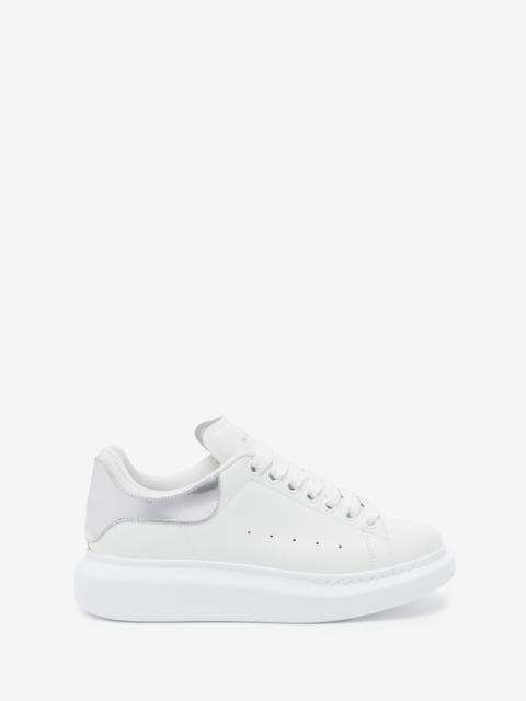 Women's Oversized Sneaker in White/silver