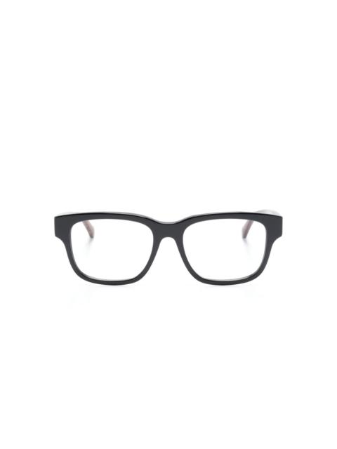polished square-frame glasses