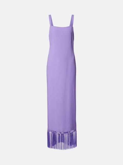 Palermo fringed crêpe cady maxi dress