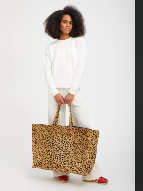 CHEETAH SUEDE LARGE CLASSIC TOTE