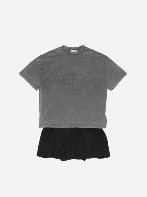 T-shirt dress - Anthracite/black