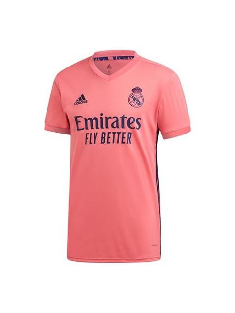 Men's adidas 20-21 Season Real Madrid Away Short Sleeve T-Shirt Jersey Pink GI6463