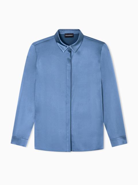 SILK SATIN SHIRT
