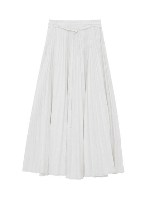 STRIPED LINEN COTTON SIDDONS SKIRT