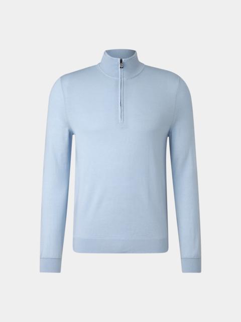 Virgin wool troyer Ouri in Light blue