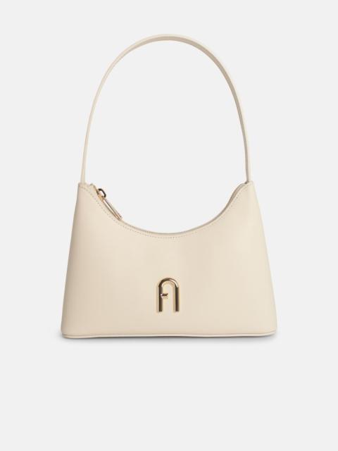 'DIAMANTE' CREAM LEATHER MINI BAG