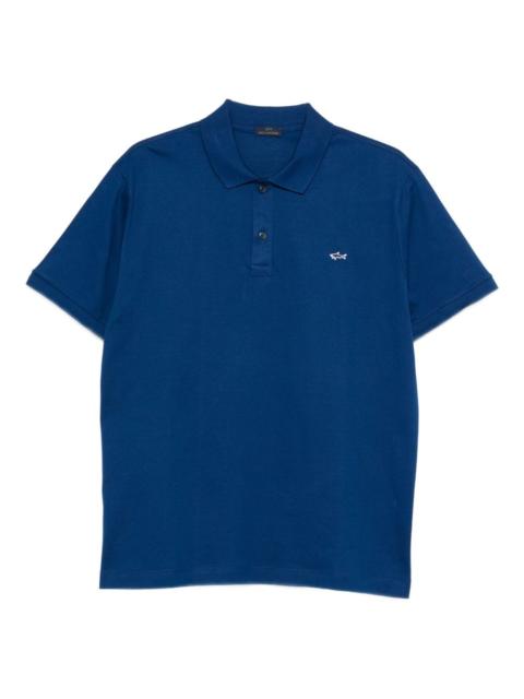 embroidered-logo polo shirt