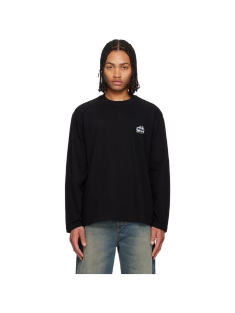 Black Sound Wave Back Logo T-shirt