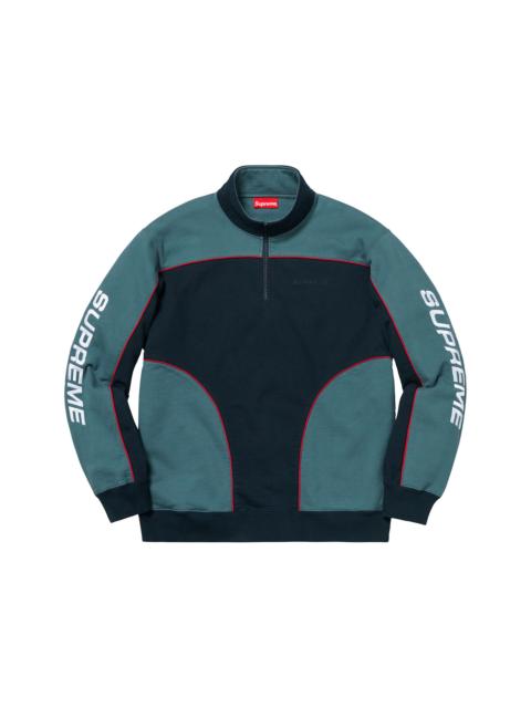 Supreme Speedway Half Zip Sweatshirt Navy/Dark Teal
