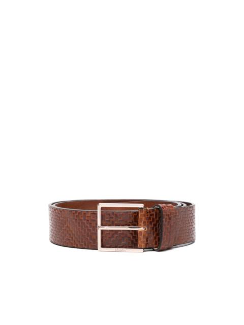 patterned pin-buckle belt