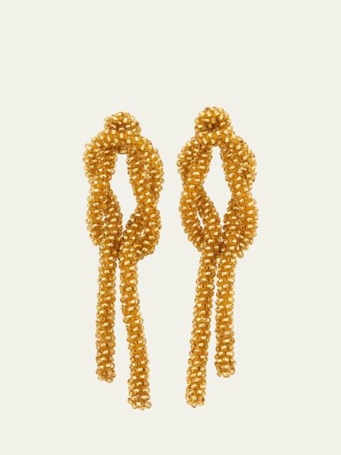 Beaded Knot Earrings