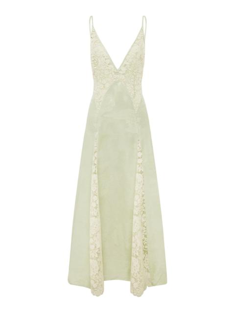 Apollonia Pistachio Slip Dress
