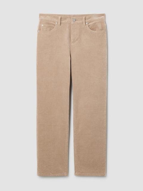 Organic Cotton Stretch Corduroy Straight Pant