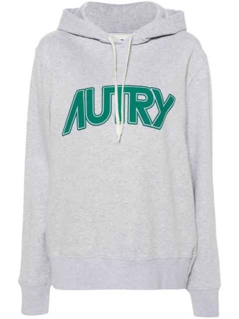 logo-print mÃ©lange hoodie