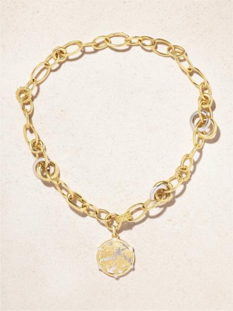 Resilience Menagerie 18-karat Yellow And White Gold Diamond Necklace