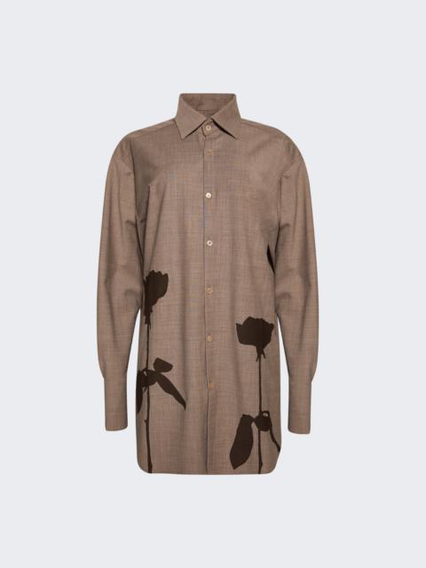 Go To Flower Shirt Beige