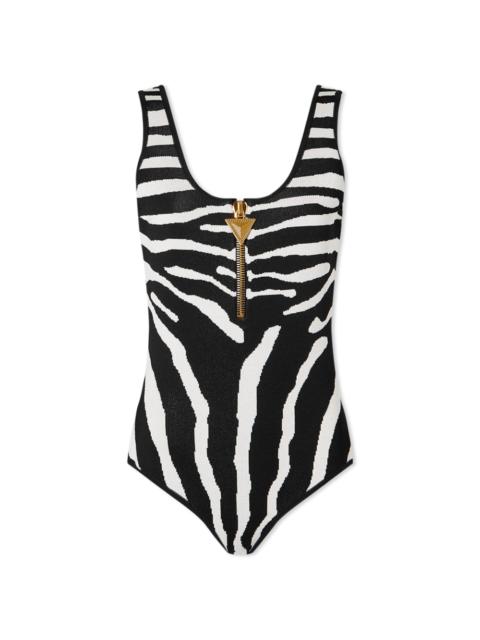 Balmain Zebra Jacquard Knit Body