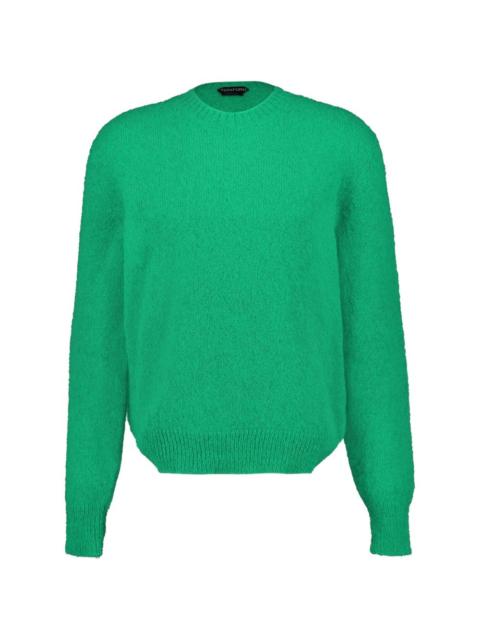 crew-neck long-sleeve sweater