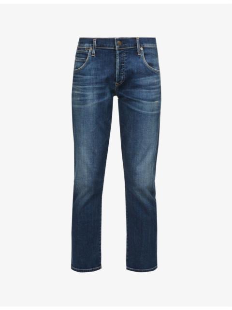 Emerson straight slim-fit mid-rise boyfriend jeans