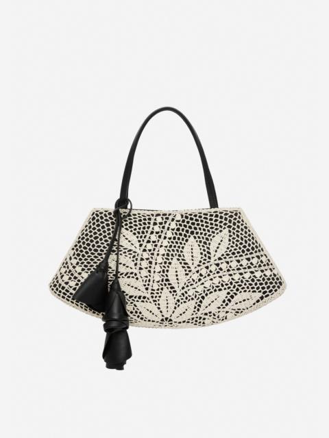 Maya crochet bag in black leather