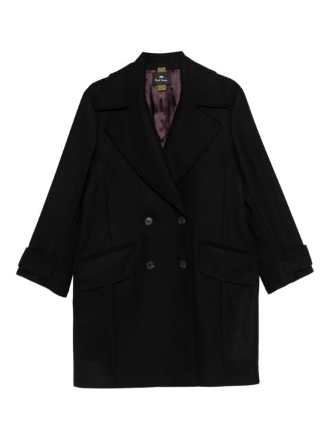 double-breasted pocket coat