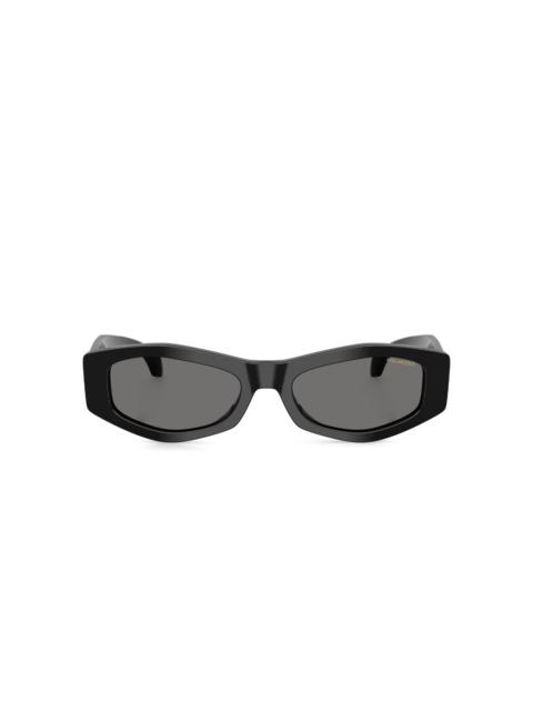 geometric-frame sunglasses