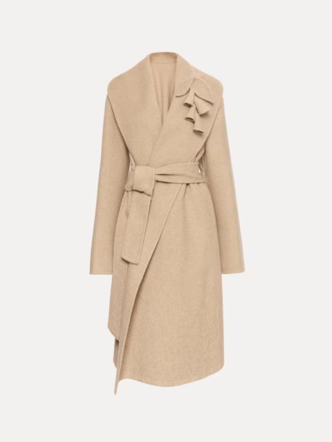 FOXGLOVE EMBROIDERED WOOL COAT