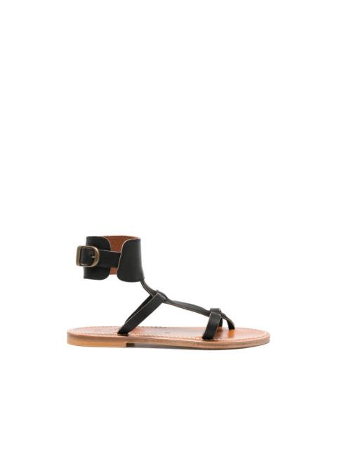 ankle-cuff flat sandals